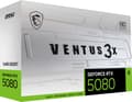 Miniatyrbild 3 av 5: MSI GeForce RTX 5080 16G VENTUS 3X OC - Grafikkort - GeForce RTX 5080 - 16 GB GDDR7 - PCI Express 5.0 - 3 x DisplayPort, HDMI - vit
