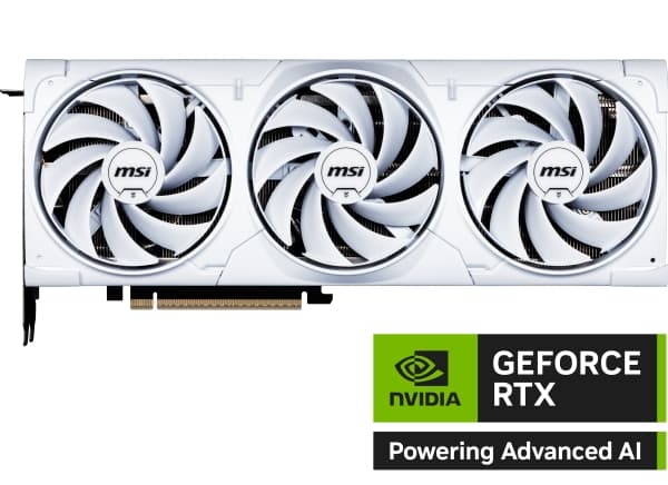 MSI GeForce RTX 5080 16G VENTUS 3X OC - Grafikkort - GeForce RTX 5080 - 16 GB GDDR7 - PCI Express 5.0 - 3 x DisplayPort, HDMI - vit