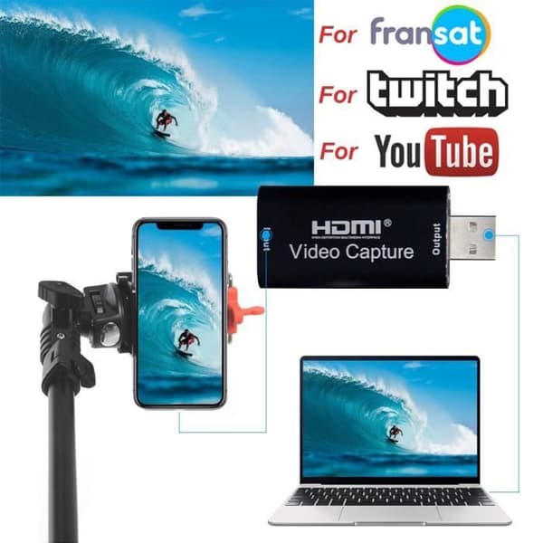 CLE USB, HDMI USB2.0 fångstkort, OBS videoinspelningslåda för HDMI-spel