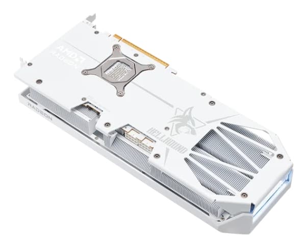PowerColor Radeon RX 9070 XT OC Hellhound Spectral White - 16 GB GDDR6, 1x HDMI, 3x DP