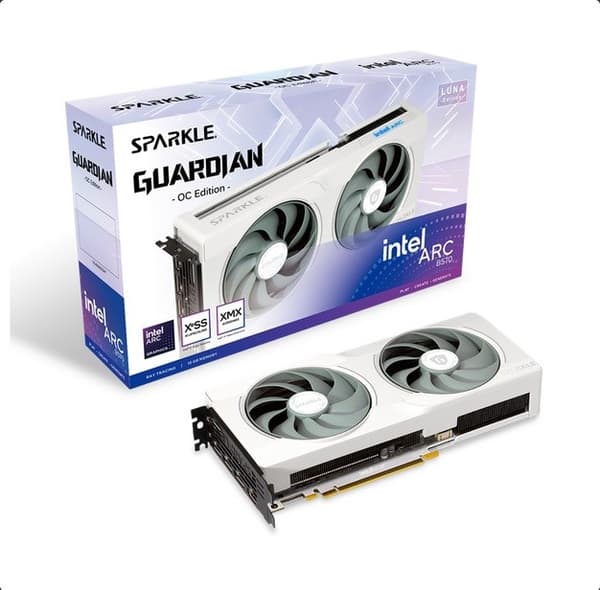 näytönohjain SPARKLE Intel Arc B570 GUARDIAN Luna OC
