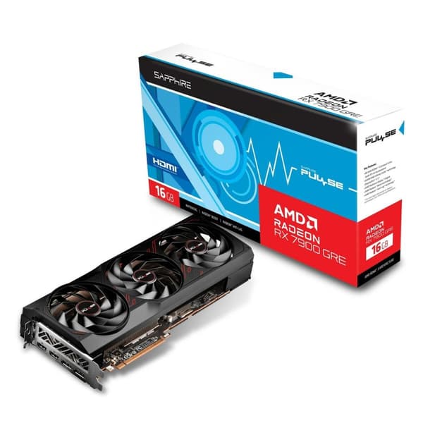 BRUKT Grafikkort Sapphire 16 GB GDDR6 (Fikset A)