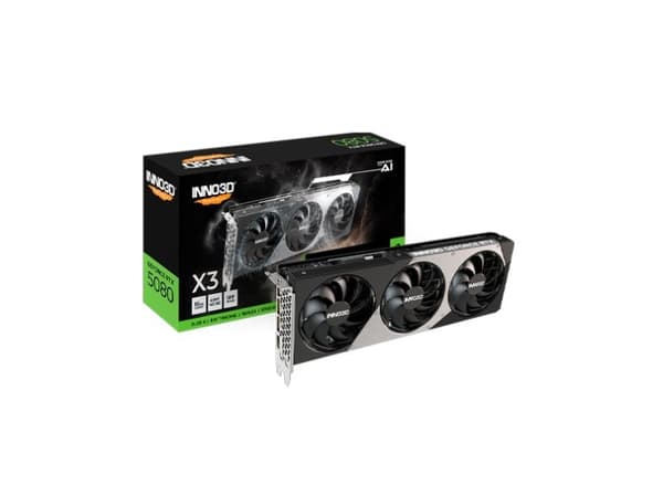 Inno3D GeForce RTX 5080 X3 - Grafikkort - GeForce RTX 5080 - 16 GB GDDR7 - PCI Express 5.0 - 3 x DisplayPort, HDMI