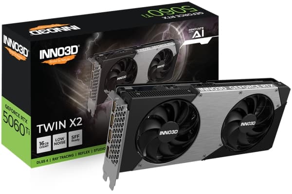 INNO3D GEFORCE RTX 5060 Ti 16GB TWIN X2 GDDR7 3xDP 1xHDMI