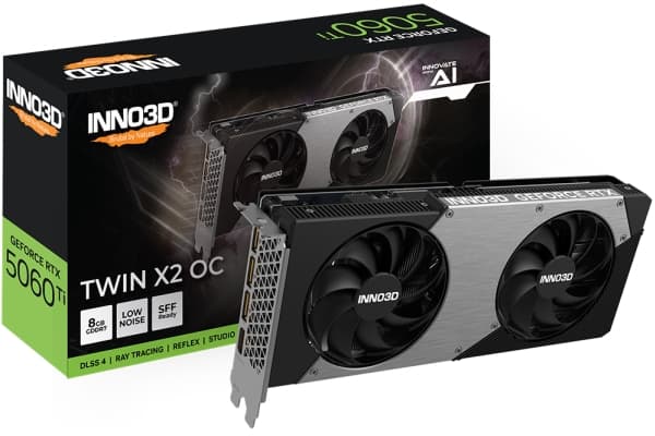 INNO3D GEFORCE RTX 5060 Ti 8GB TWIN X2 OC GDDR7 3xDP 1xHDMI
