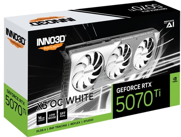 Inno3D - Grafikkort - 16 GB - 3 x DisplayPort, HDMI - hvit