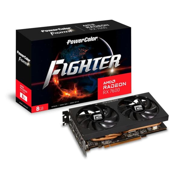 Grafiikkakortti Powercolor RX 7600 8G-F AMD AMD Radeon RX 7600 GDDR6