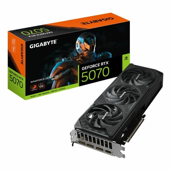 Grafikkort Gigabyte GV-N5070WF3OC-12GD 12 GB GDDR6 Svart