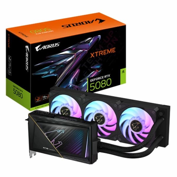 Grafiikkakortti Gigabyte GV-N5080AORUSX W-16GD 16 GB musta