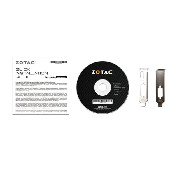 Grafikkort Zotac GeForce GT 710 NVIDIA GeForce GT 710 GDDR3 2 GB