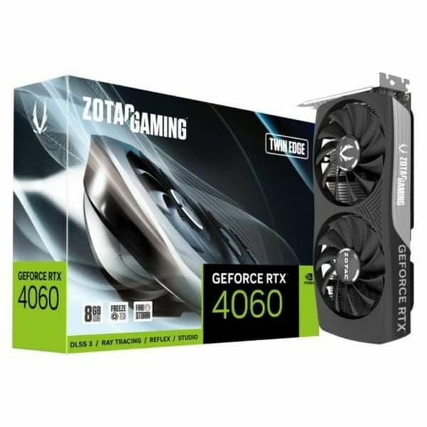 Grafiikkakortti Zotac ZT-D40600E-10M Geforce RTX 4060 GDDR6 8 GB musta