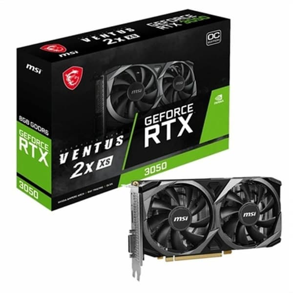 Grafikkort MSI V809-4266R Nvidia GeForce RTX 3050 8 GB GDDR6 Sort