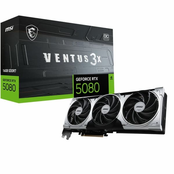 Grafikkort MSI RTX 5080 16G VENTUS 3X OC PLUS 16 GB