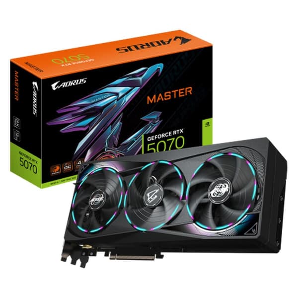 Grafikkort Gigabyte GV-N5070AORUS M-12GD 12 GB Svart