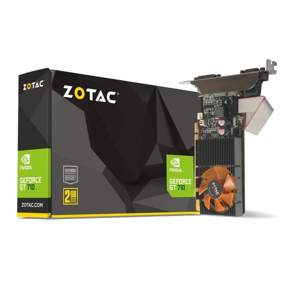 Grafiikkakortti Zotac GeForce GT 710 NVIDIA GeForce GT 710 GDDR3 2 GB