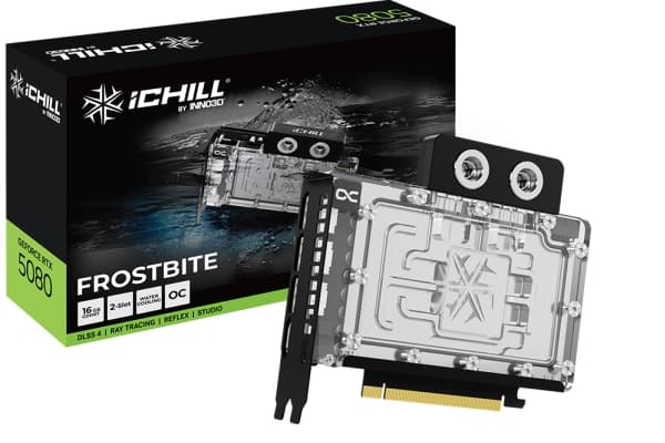 Inno3D iChill GeForce RTX 5080 FROSTBITE, GeForce RTX 5080, 16 GB, GDDR7, 256 bit, 7680 x 4320 piksler, PCI Express 5.0
