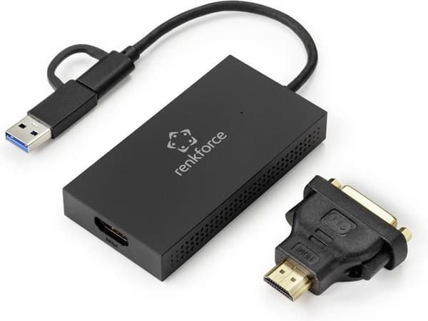 Renkforce RF-VDA-300 eksternt grafikkort Antal understøttede skærme: 6 (RF-4715072)