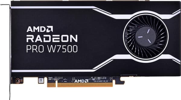 AMD Radeon Pro W7500 - Grafikkort - Radeon Pro W7500 - 8GB GDDR6 - PCIe 4.0 x8 - 4 x DisplayPort (100-300000078)