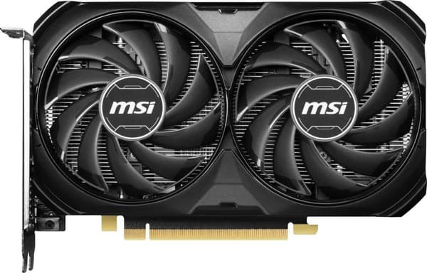 MSI GeForce RTX 4060 Ti VENTUS 2X SVART 8G OC - Grafikkort - GeForce RTX 4060 Ti - 8GB GDDR6 - PCIe 4.0 x8 - HDMI, 3 x DisplayPort - Svart (V515-017R)