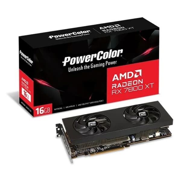 Grafikkort Powercolor RX7800XT 16G-P AMD RADEON RX 7800 XT 16 GB GDDR6
