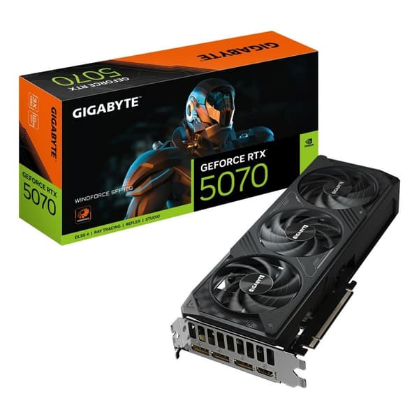 Grafikkort Gigabyte GV-N5070WF3-12GD nvidia geforce rtx 5070 12 GB