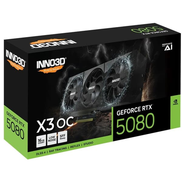 Grafiikkakortti INNO3D X3 OS GEFORCE RTX 5080 16 GB