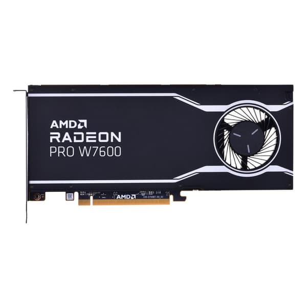 AMD Radeon Pro W7600 8GB GDDR6 -näytönohjain musta