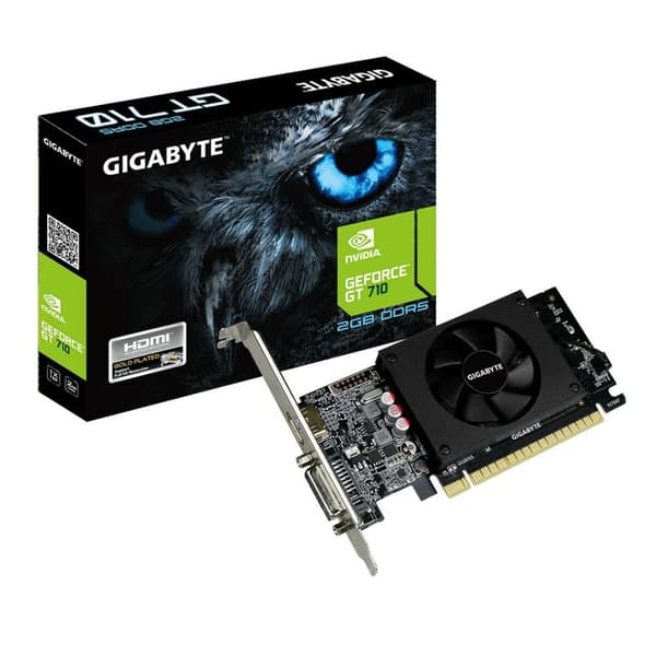 Grafikkort Gigabyte GV-N710D5-2GL NVIDIA GeForce GT 710 2 GB GDDR5 Svart
