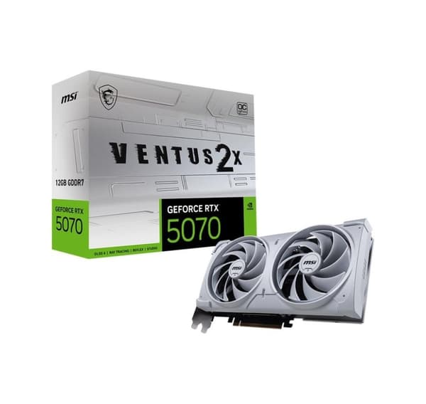 MSI, GeForce RTX 5070 12G VENTUS 2X OC WHITE