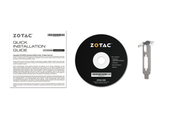Zotac ZT-P10300A-10L grafikkort NVIDIA GeForce GT 1030 2 GB GDDR5