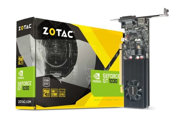 Zotac ZT-P10300A-10L grafikkort NVIDIA GeForce GT 1030 2 GB GDDR5 Svart