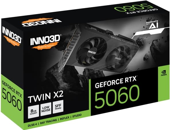 INNO3D GEFORCE RTX 5060 8 GB TWIN X2 GDDR7 3xDP 1xHDMI