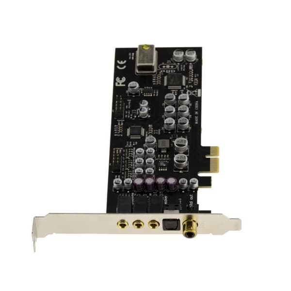 HiFi HD 7.1 24 Bit 192KHz 100db ljudkort på PCIe-port - Oxygen CM8828 / CM9882A - Hög och låg profil