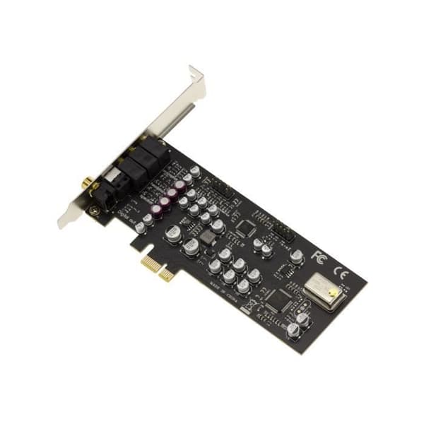 HiFi HD 7.1 24 Bit 192KHz 100db ljudkort på PCIe-port - Oxygen CM8828 / CM9882A - Hög och låg profil