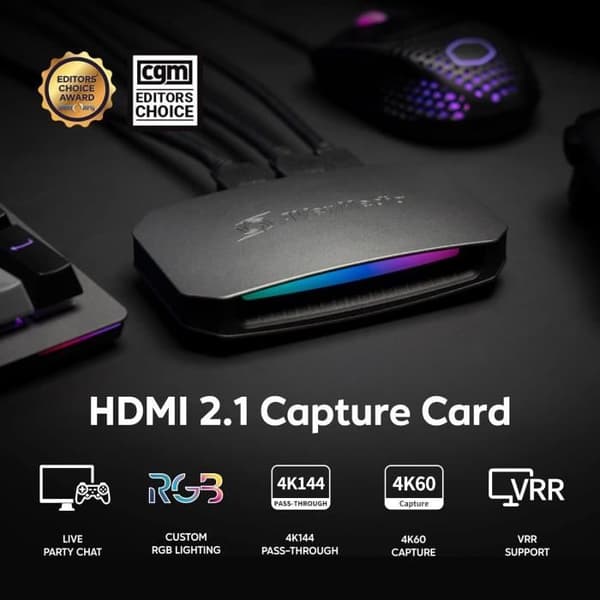 HDMI 2.1 Capture Card - AVerMedia - Live Gamer Ultra - 4K144 - 4K60 Inspelning - VRR HDR
