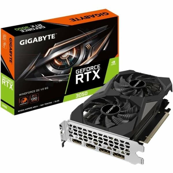 Grafikkort Gigabyte 9VN305WO62-00-G10 6 GB Nvidia GeForce RTX 3050 GDDR6 Svart, Silver