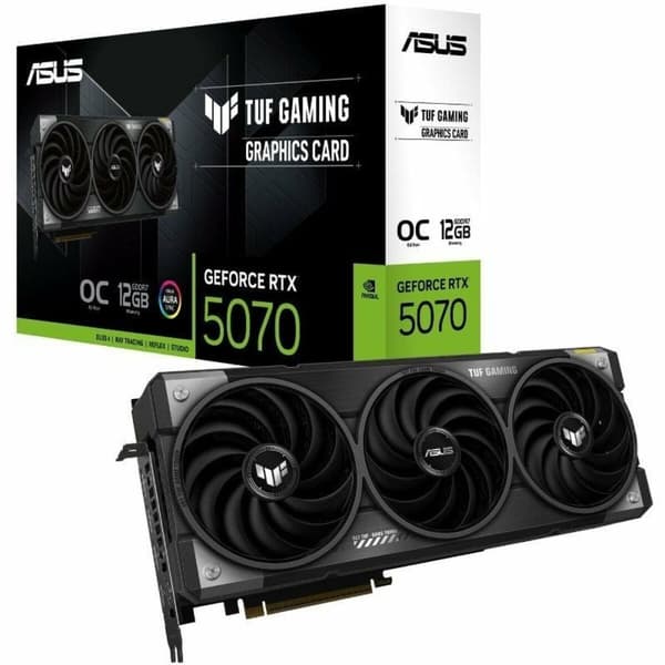 Grafikkort Asus 90YV0LZ0-M0NA00 nvidia geforce rtx 5070 12 GB GDDR6 GDDR6X Sort, Grå