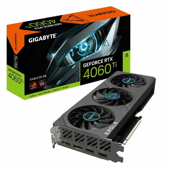 Grafikkort Gigabyte GV-N406TEAGLE OC-8GD Geforce RTX 4060 Ti GDDR6