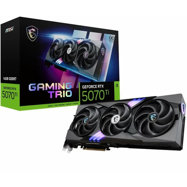 Grafikkort MSI GEFORCE RTX 5070 TI 16G GAMING TRIO OC nvidia geforce rtx 5070 ti 16 GB GDDR6X