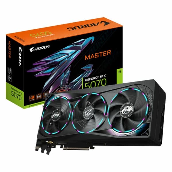 Grafikkort Gigabyte GV-N5070AORUS M-12GD nvidia geforce rtx 5070 12 GB GDDR6 Sort
