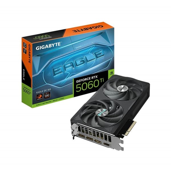 Grafikkort Gigabyte GV-N506TEAGLE OC-16GD geforce rtx 5060 ti 16 GB GDDR6 Sort