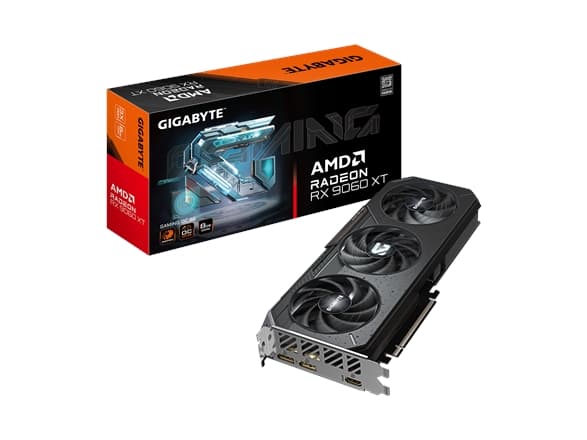 Gigabyte Radeon RX 9060 XT 8GB Gaming OC Grafikkarte - 8GB GDDR6, 2x HDMI, 2x DP