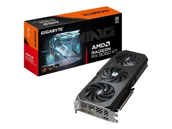 GIGABYTE Radeon RX 9060 XT GAMING OC 16G, Radeon RX 9060 XT, 16 GB, GDDR6, 128 Bit, 7680 x 4320 pixlar, PCI Express x16 5.0