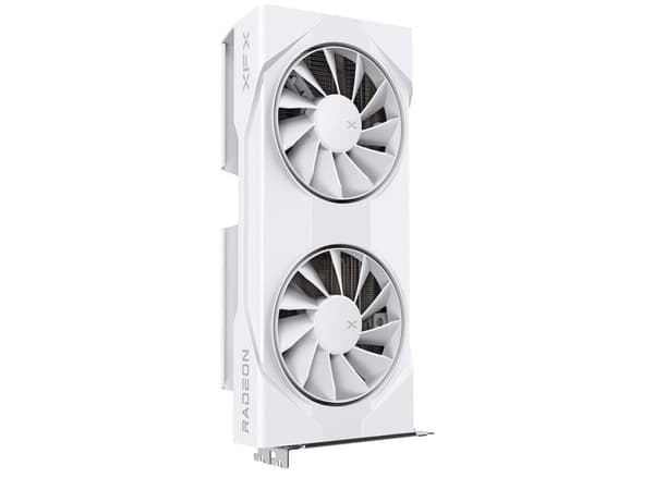 XFX RX-96TSW8GWQ, Radeon RX 9060 XT, 8 GB, GDDR6, 128 bitars, PCI Express x16 5.0, 2 fläkt(ar) Vit