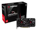 Miniatyrbild 1 av 5: PowerColor Reaper AMD Radeon RX 9060 XT 8GB GDDR6, Radeon RX 9060 XT, 8 GB, GDDR6, 128 Bit, 7680 x 4320 pixel, PCI Express x16 5.0