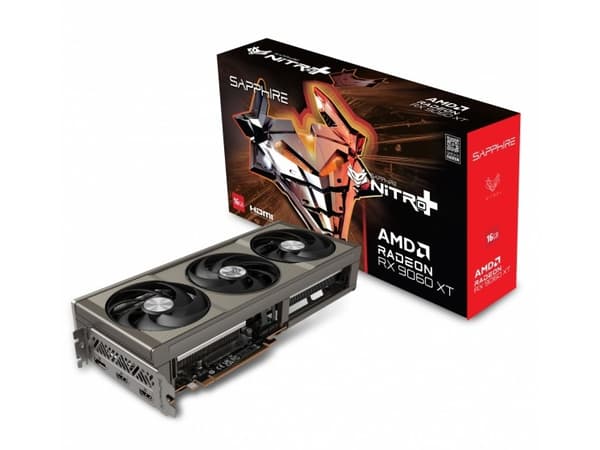 SAPPHIRE NITRO+ RX 9060 XT GAMING OC 16 GB DUAL HDMI / DP Grå