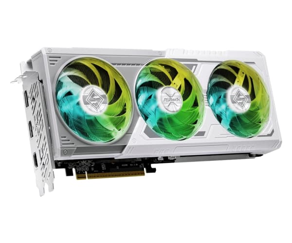 ASRock Radeon RX 9060 XT 16 GB Steel Legend OC-grafikkort - 16 GB GDDR6, 2x HDMI, 2x DP
