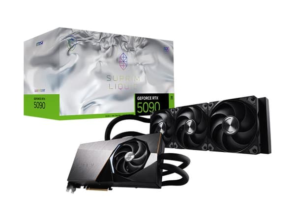 MSI SUPRIM GEFORCE RTX 5090 32G LIQUID SOC, GeForce RTX 5090, 32 GB, GDDR7, 512 bit, 7680 x 4320 pixels, PCI Express x16 5.0 musta