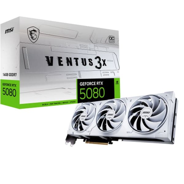 Grafiikkakortti MSI GEFORCE RTX 5080 16 GB GDDR6X Valkoinen