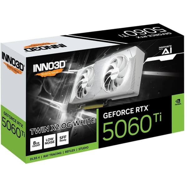 Grafikkort INNO3D N506T2-08D7X-193075W geforce rtx 5060 ti 8 GB